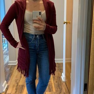 Girl’s fringe sweater (fits women petite XS)